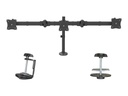 StarTech.com Startech 3 Monitor Schreibtischhalterung - Ergonomischer VESA Monitorarm für 3 Monitore bis zu 27" - Gelenkig, höhenverstellbar - Neig/Schwenk/Drehfunktion - Schreibtischklemme/Tülle (ARMTRIO)
