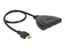 Delock HDMI UHD Switch 3 x HDMI in > 1 x HDMI