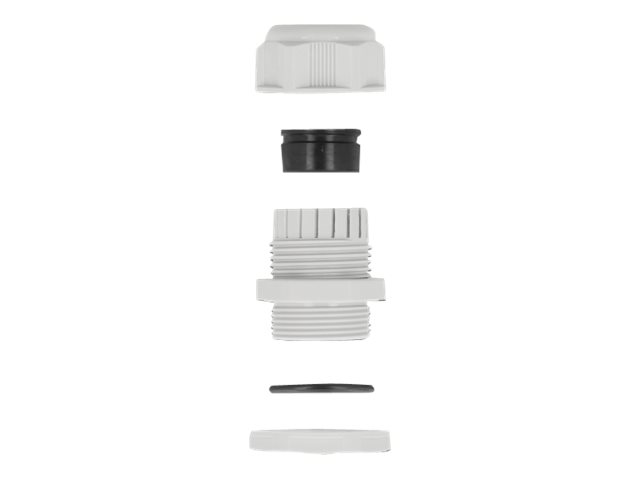 Delock Kabelverschraubung - Grau (Packung mit