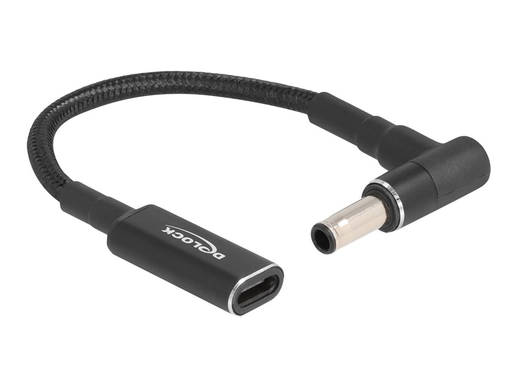 Delock Netzteil - 24 pin USB-C (W) zu Gleischstromstecker 5,5 x 3,0 mm (M)
