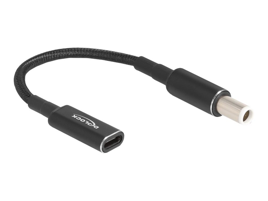 Delock Netzteil - 24 pin USB-C (W) zu Gleichstromstecker 7,4 x 5,0 mm (M)