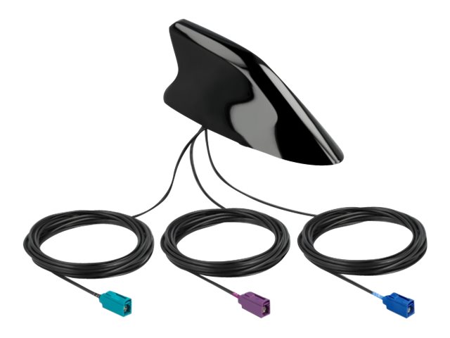 Delock Antenne - Haifischflosse - Navigation, Mobiltelefon, Wi-Fi - 2 dBi (für 1.575 MHz)