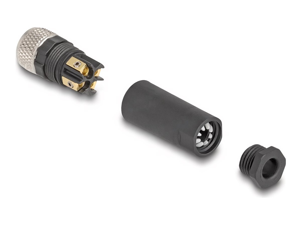Delock Adapter für Power Connector - 4-poliger M8 (W)