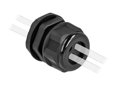 Delock Kabelverschraubung - Schwarz (Packung