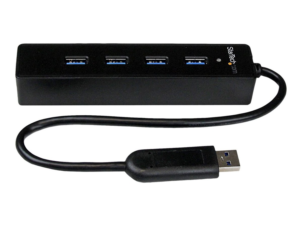 StarTech.com Startech 4 Port USB 3.0 SuperSpeed Hub - Schwarz