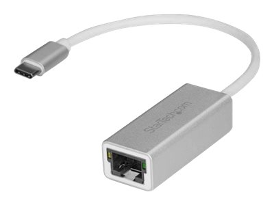 StarTech.com Startech USB-C to Gigabit Ethernet Adapter - Aluminum - Thunderbolt 3 Port Compatible - USB Type C Network Adapter (US1GC30A)