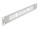 Delock Kabelführungspanel mit Bürste - Grau - 1U - 48.3 cm (19")