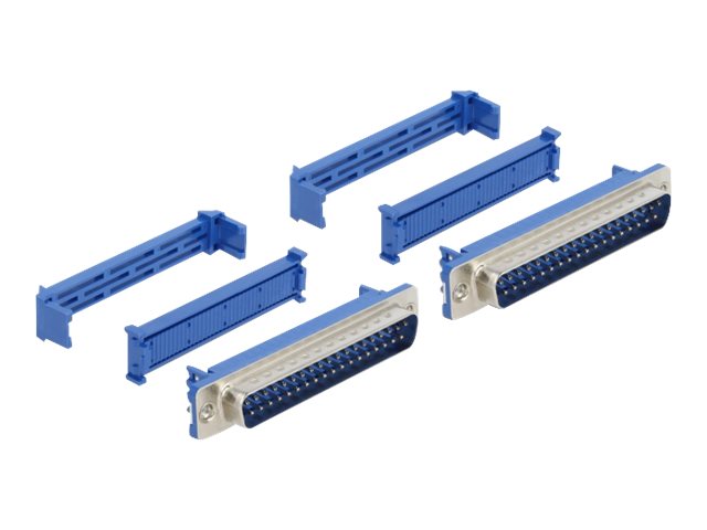 Delock Serieller Anschluss - DB-37 (M) - Blau (Packung mit 2)