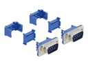 Delock Serieller Anschluss - DB-9 (M) - Blau (Packung mit 2)