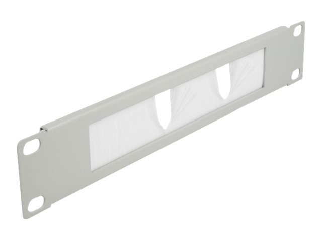 [66531] Delock Kabelführungspanel mit Bürste - Grau - 1U - 25.4 cm (10")