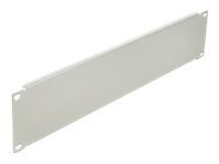 Delock Rack-Blindabdeckungsplatte - Grau - 2U - 48.3 cm (19")