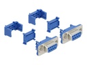 Delock Serieller Anschluss - DB-9 (W) - Blau (Packung mit 2)