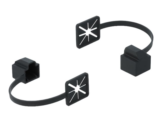 [86589] Delock Dust Cover for RJ45 - Schutzumschlag - Schwarz (Packung mit 10)