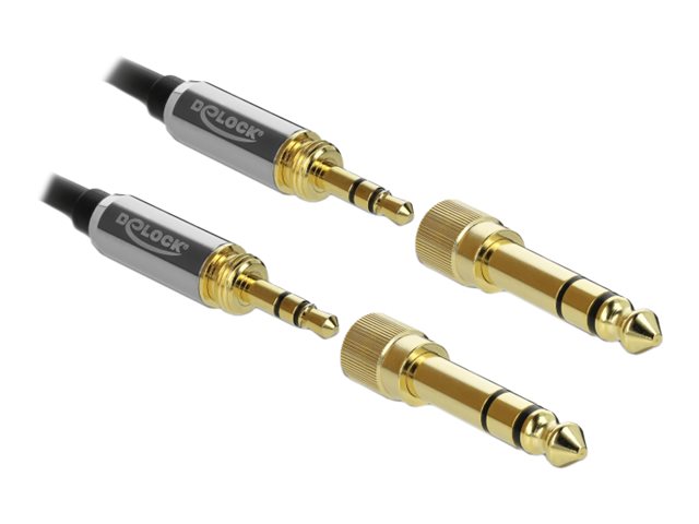 Delock Audio-Kabelkit - Schwarz - gewickelt