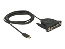 Delock USB-/Parallelkabel - USB-C (M) zu DB-25 (W)