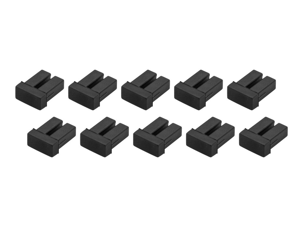 StarTech.com Startech LC SFP Staubschutzkappen - 10 Stck. - LWL-Schutzkappen - SFP Kappe - Schutzumschlag - Schwarz (Packung mit 10)