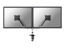 Neomounts FPMA-D950D - Befestigungskit - Voll beweglich - für 2 LCD-Displays - Silber - Bildschirmgröße: 25.4-68.6 cm (10"-27")