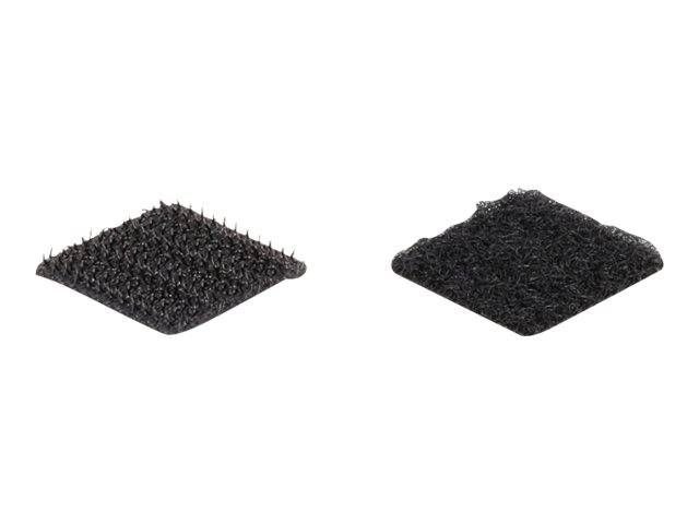 Delock Klettverschluss - quadratisch - 2 cm - Schwarz (Packung mit 32)