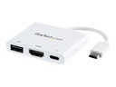 StarTech.com USB-C to HDMI Adapter - White - 4K 30Hz - Thunderbolt 3 Compatible - with Power Delivery (USB PD)