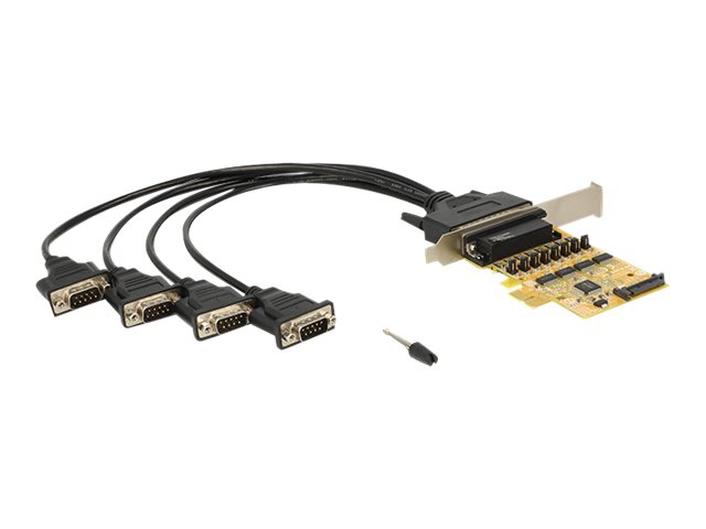 Delock PCI Express Card > 4 x Serial with voltage