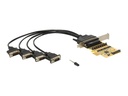 Delock PCI Express Card > 4 x Serial with voltage supply
