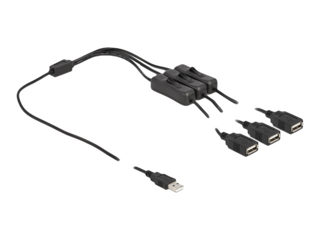 Delock Netz-Splitter - USB (M) zu USB (W)