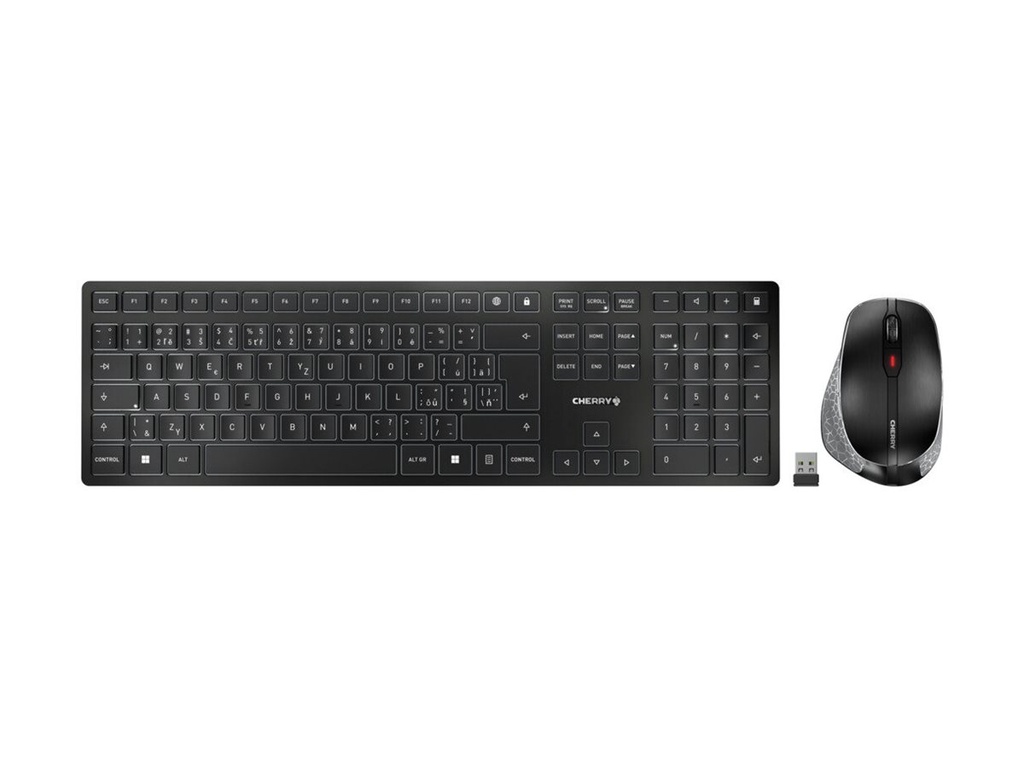 Cherry DW 9500 SLIM - Tastatur-und-Maus-Set - kabellos
