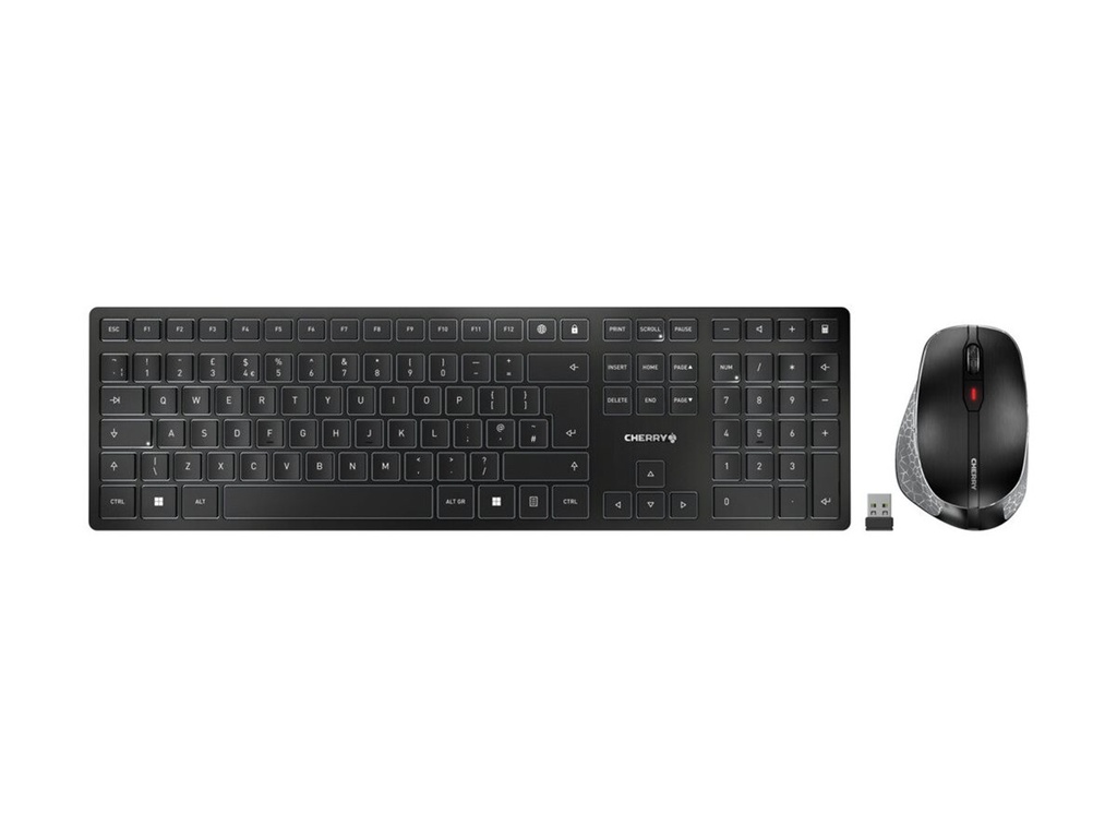 Cherry DW 9500 SLIM - Tastatur-und-Maus-Set - kabellos