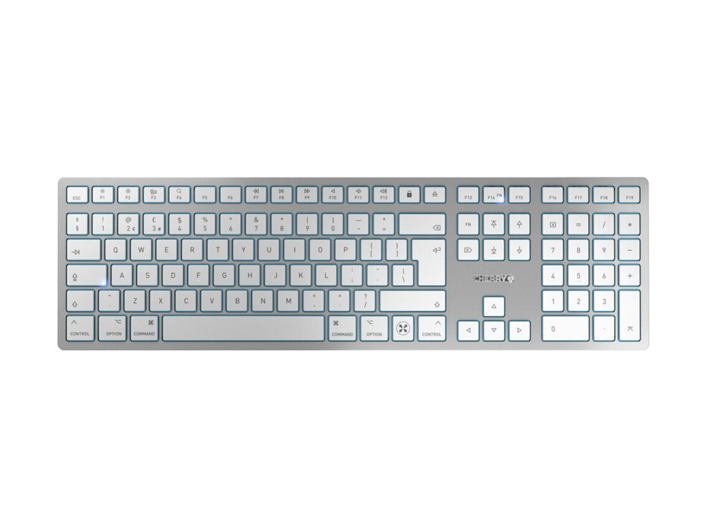Cherry KW 9100 SLIM - Tastatur - kabellos - 2.4 GHz, Bluetooth 4.0