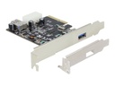 Delock PCI Express x4 Card > 1 x external + 1 x internal SuperSpeed USB 10 Gbps (USB 3.1, Gen 2)