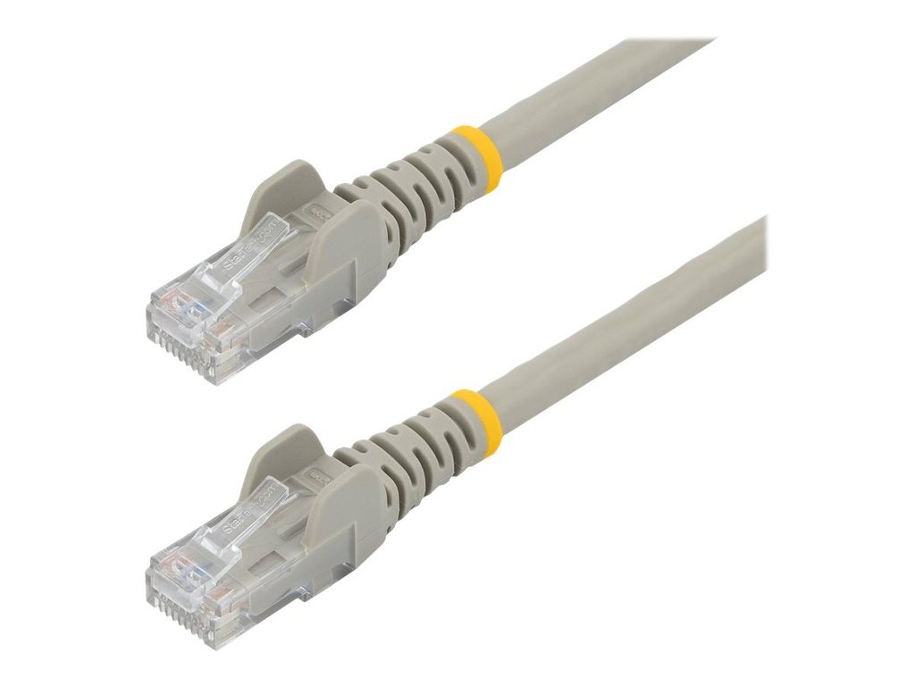 StarTech.com 50cm Cat6 Gigabit Snagless Patchkabel - RJ45 UTP Netzwerkkabel mit Schutzmanschette - Cat 6 Kabel - Grau - Patch-Kabel - RJ-45 (M)