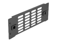 Delock Rackpaneel - mit Belüftungsschlitzen, werkzeugfrei - Schwarz - 2U - 25.4 cm (10")