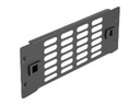 Delock Rackpaneel - mit Belüftungsschlitzen, werkzeugfrei - Schwarz - 2U - 25.4 cm (10")