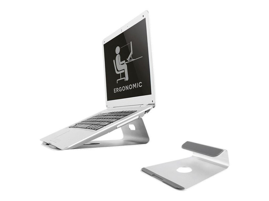 Neomounts NSLS025 - Aufstellung - für Notebook - Gebürstetes Aluminium - Silber - Bildschirmgröße: 25.4-43.2 cm (10"-17")