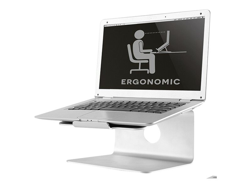 Neomounts NSLS050 - Aufstellung - für Notebook - Gebürstetes Aluminium - Silber - Bildschirmgröße: 25.4-43.2 cm (10"-17")