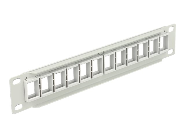 Delock Patch Panel - Grau - 1U - 25.4 cm (10")