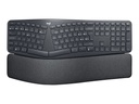 Logitech ERGO K860 - Tastatur - kabellos - 2.4 GHz, Bluetooth 5.0