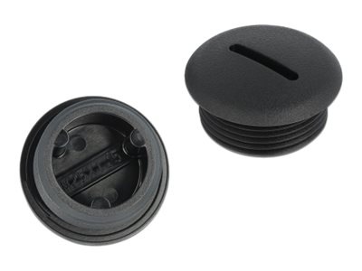 Delock Verschlussstopfen - Schwarz (Packung