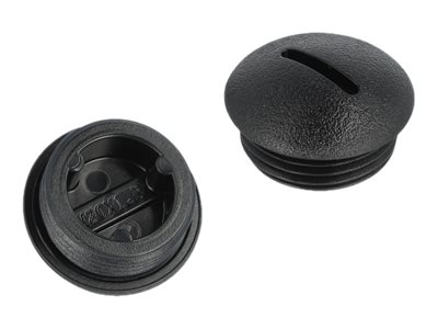 Delock Verschlussstopfen - Schwarz (Packung