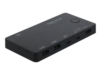 Delock HDMI / USB-C KVM Switch 4K 60 Hz with