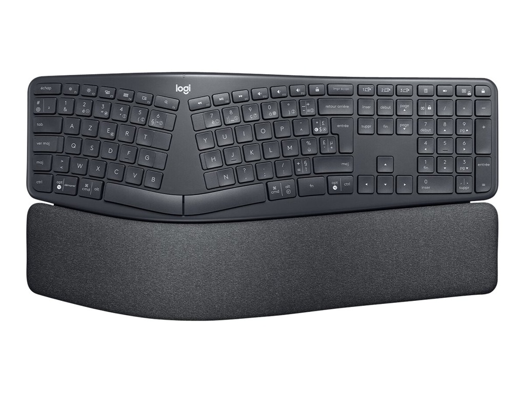 Logitech ERGO K860 - Tastatur - kabellos - 2.4 GHz, Bluetooth 5.0