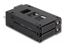 Delock Mobiles Speicher-Rack - schmaler Schacht - 5,25" bis 2 x 2,5" (13,3 cm bis 2 x 6,4 cm)