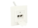 Delock Keystone Wall Outlet - Wanddose - Pure White, RAL 9010