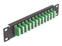 Delock Patch Panel - LC SM X 48 - Schwarz - 1U - 25.4 cm (10")