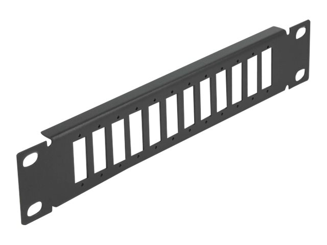 Delock Patchpanel (Blindblech) - Schwarz - 1U - 25.4 cm (10")