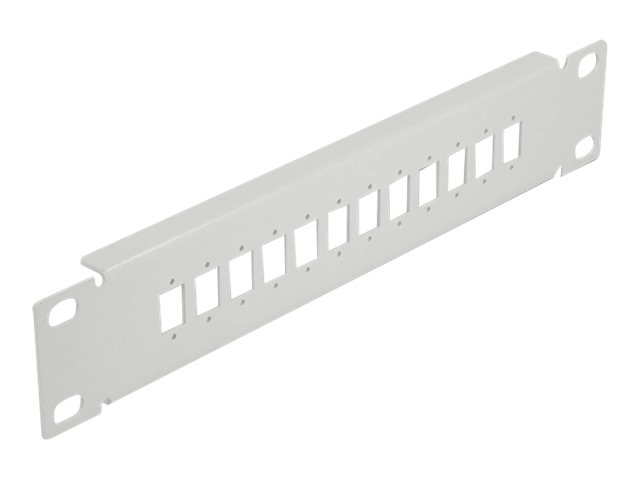 Delock Patchpanel (Blindblech) - Rack montierbar - Grau - 1U - 25.4 cm (10")