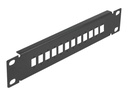 Delock Patchpanel (Blindblech) - Schwarz - 1U - 25.4 cm (10")