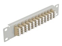 Delock Patch Panel - LC MM X 48 - Grau - 1U - 25.4 cm (10")