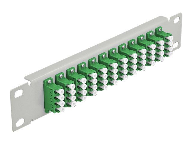 Delock Patch Panel - LC SM X 48 - Grau - 1U - 25.4 cm (10")
