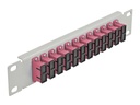 Delock Patch Panel - SC Duplex MM X 12 - Grau - 1U - 25.4 cm (10")
